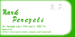 mark perczeli business card